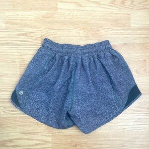 Lululemon hotty hot gray shorts in excellent used condition.